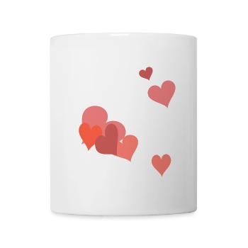 in love heartfelt love hearts valential lovers - Mug - white - Front