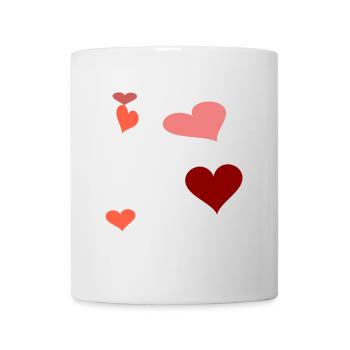 Heart Heart Warm Gift Idea Birthday - Mug - white - Front