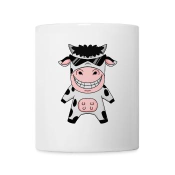 coole Kuh mit Sonnenbrille - Tasse - Weiß - Vorne