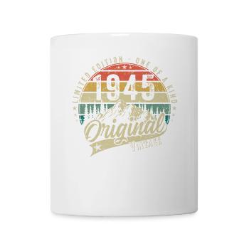 1945 Anniversaire né en 1945 Rétro Vintage - Mug blanc - blanc - Devant