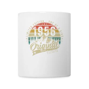 1956 Anniversaire né en 1956 Retro Vintage - Mug blanc - blanc - Devant