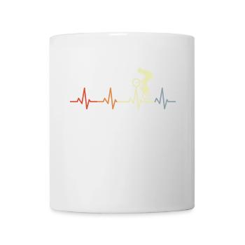 BMX Heartbeat Vintage - Mug - white - Front