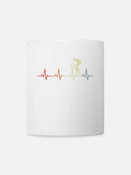BMX Heartbeat Vintage - Mug blanc - blanc