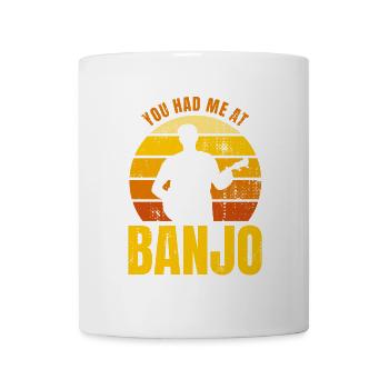 Quote: Banjo player - Mug - white - Front