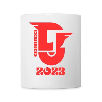 Logo rétro grand rouge 2026 - Mug blanc - blanc - Devant