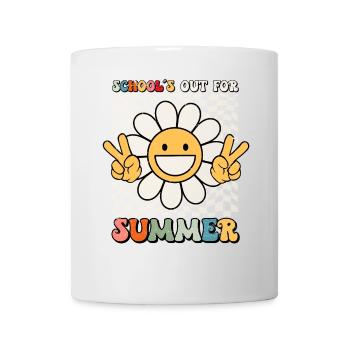 Retro Last Day of School's Out For Summer Teacher - Mug - white - Front