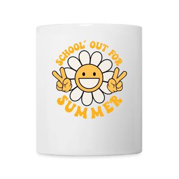Retro Last Day of School's Out For Summer Teacher - Mug - white - Front