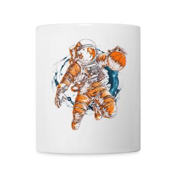 Astronaut playing basketball in space Graphics - Mug - white - Front