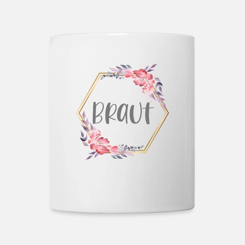 Braut Verlobung Boho Bride to be JGA Geschenk - Tasse - Weiß