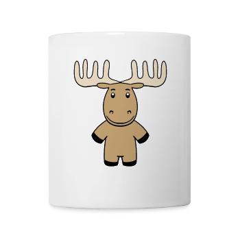 Moose motif - Mug - white - Front