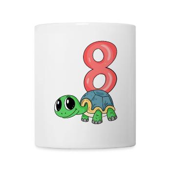 8 Birthday 8 years old with animal motif - eight - Mug - white - Front