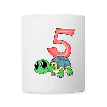 5 Birthday 5 years old with animal motif - five - Mug - white - Front
