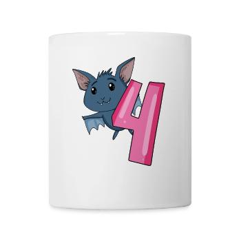4 birthday 4 years old with animal motif - four - Mug - white - Front