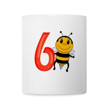 6 Birthday 6 years old with animal motif - six - Mug - white - Front