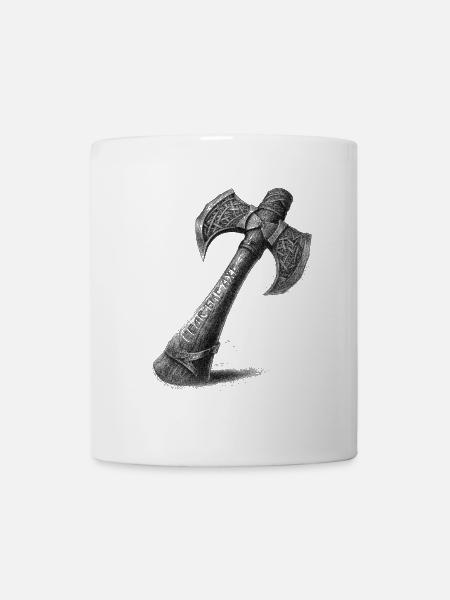 Fear the axe Wikinger Axt - Tasse - Weiß