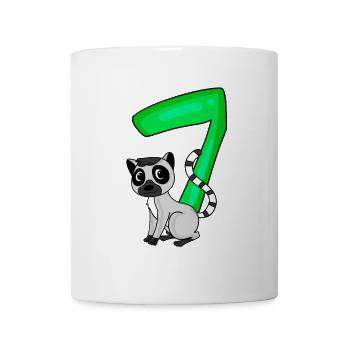 7 birthday 7 years old with animal motif - seven - Mug - white - Front