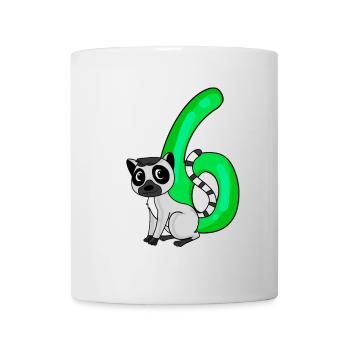 6 Birthday 6 years old with animal motif - six - Mug - white - Front