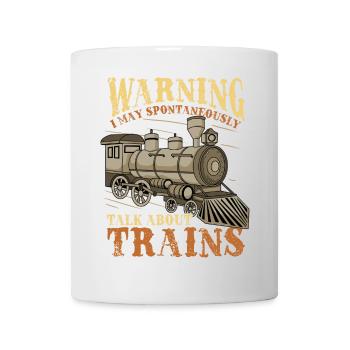 Lokomotive Zug - Tasse - Weiß - Vorne