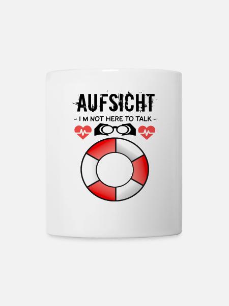 Surveillance - Surveillance des bains - Mug blanc - blanc