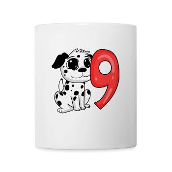 9 Birthday 9 years old with dog motif - nine - Mug - white - Front