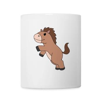 Niedliches Pferd - Tasse - Weiß - Vorne