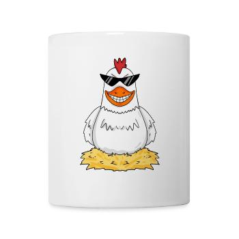 Poulets Poulet Coq Poulet Éleveur Poulailler - Mug blanc - blanc - Devant