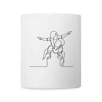 Passendes Vater-Tochter T-Shirt – Familienlook, Ge - Tasse - Weiß - Vorne