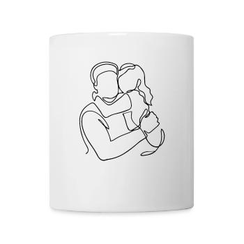 Vater-Tochter Matching T-Shirt - Tasse - Weiß - Vorne