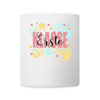 Erste Klasse Hände - Tasse - Weiß - Vorne