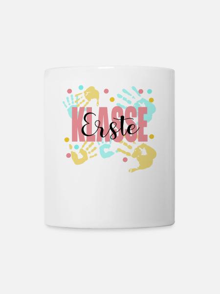 Erste Klasse Hände - Tasse - Weiß