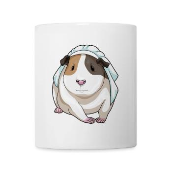 Meerschweinchen Braut Schleier Hochzeit - Tasse - Weiß - Vorne