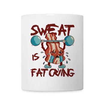 Sweat Is Fat Crying - Mug - white - Front