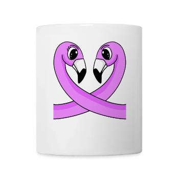 Flamants roses Flamants Amour - Mug blanc - blanc - Devant
