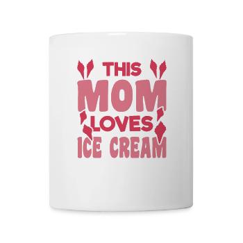 Maman crème glacée - Mug blanc - blanc - Devant