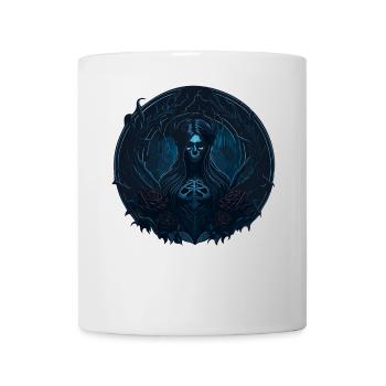 Gothic Roses Girl Skeleton Dark Style - Mug - white - Front