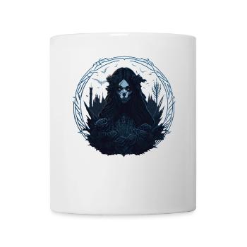 Skull Goth Girl - Mug blanc - blanc - Devant