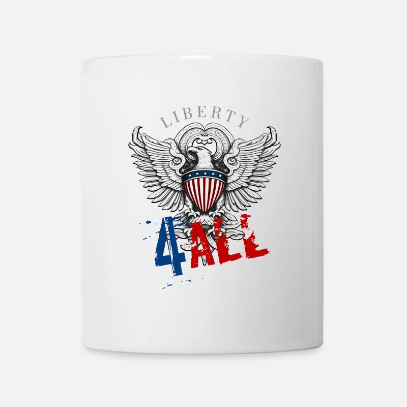 4-th July - Independence Day. If you love freedom - Mug - white