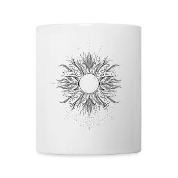 Midsummer Sun with Triple Moon - Mug - white - Front