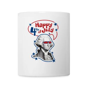 4 juillet - Jour de l’indépendance. Si vous aimez la liberté - Mug blanc - blanc - Devant