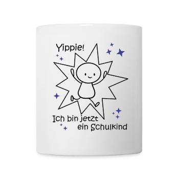 Yippie Schulkind - Tasse - Weiß - Vorne