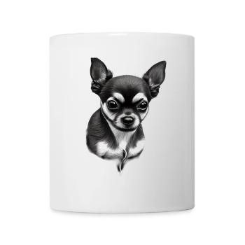 Mignon Chihuahua à poil court - Mug blanc - blanc - Devant