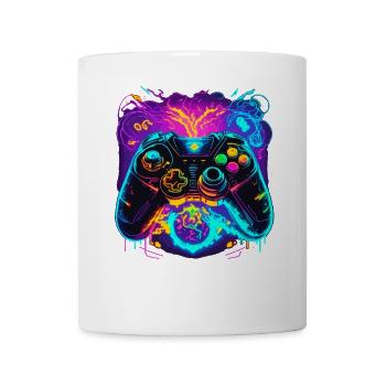 Power Graffiti Gaming Controller - Tasse - Weiß - Vorne