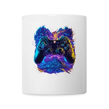 Neonfarben Graffiti Gaming Controller - Tasse - Weiß - Vorne