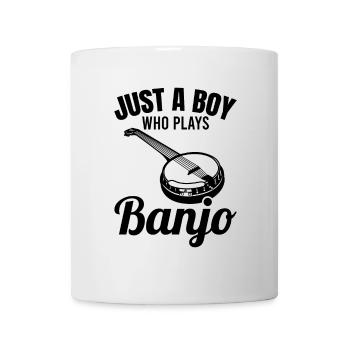 Nur ein Junge der Banjo spielt - Tasse - Weiß - Vorne