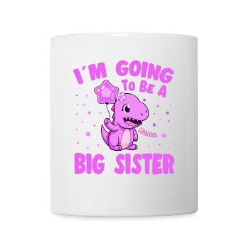 Big Sister Dinosaur Promoted Big Sister - Tasse - Weiß - Vorne