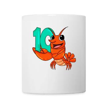 10th birthday motif lobster - ten years - Mug - white - Front
