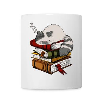 reading, books, studying, reading - Mug - white - Front