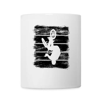 BMX Fahrer Skizze - Tasse - Weiß - Vorne