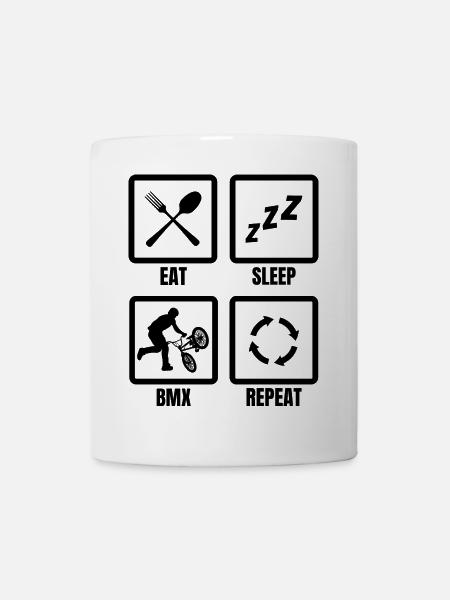 BMX Zeitplan - Tasse - Weiß