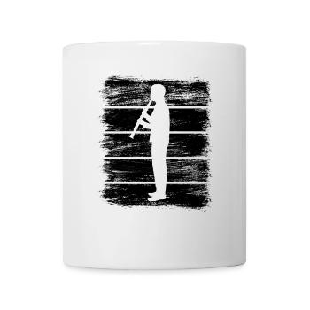 Klarinettist Zeichnung - Tasse - Weiß - Vorne